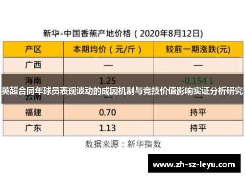 英超合同年球员表现波动的成因机制与竞技价值影响实证分析研究